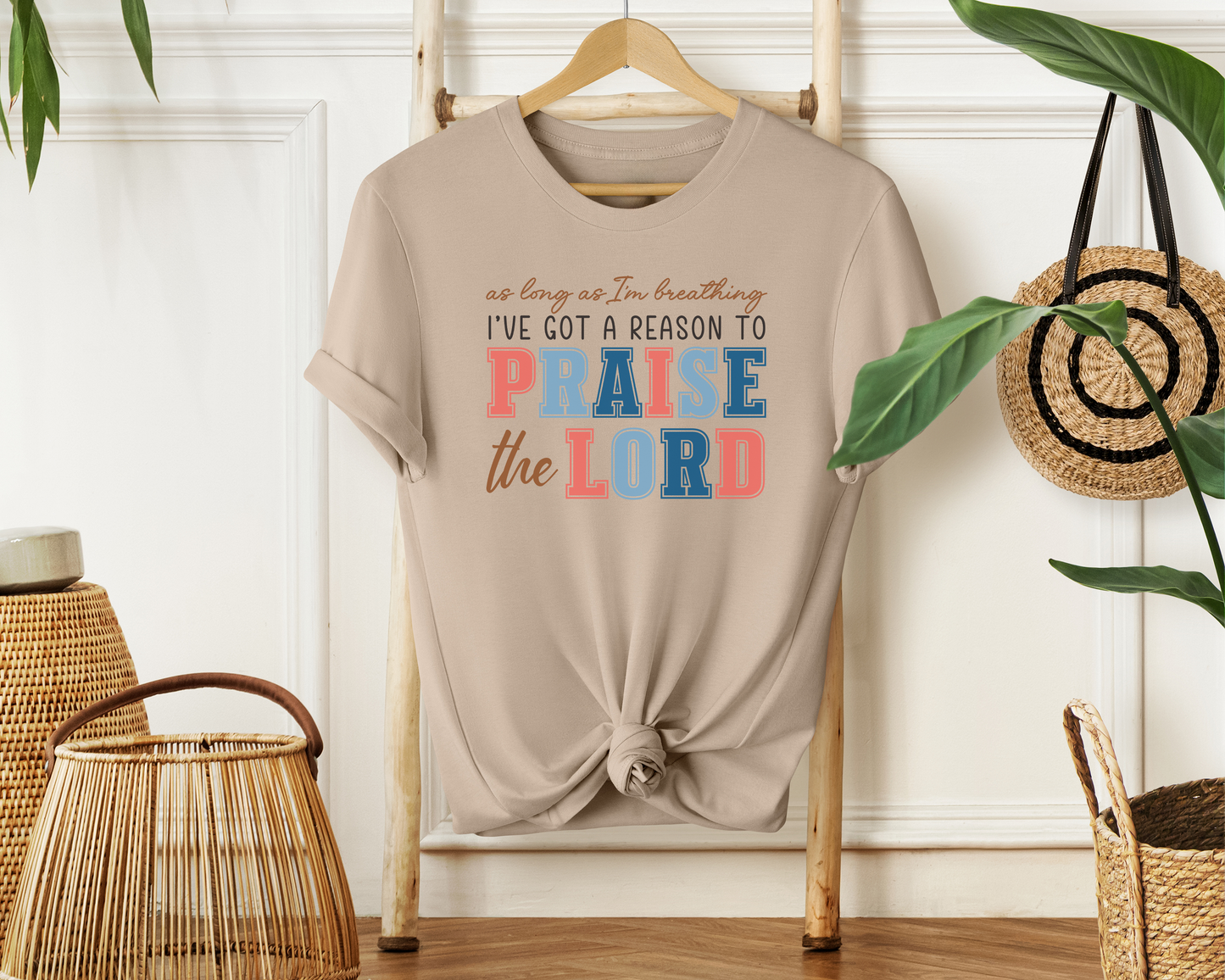 Praise The Lord Soft Cotton Tee - Christian Shirt