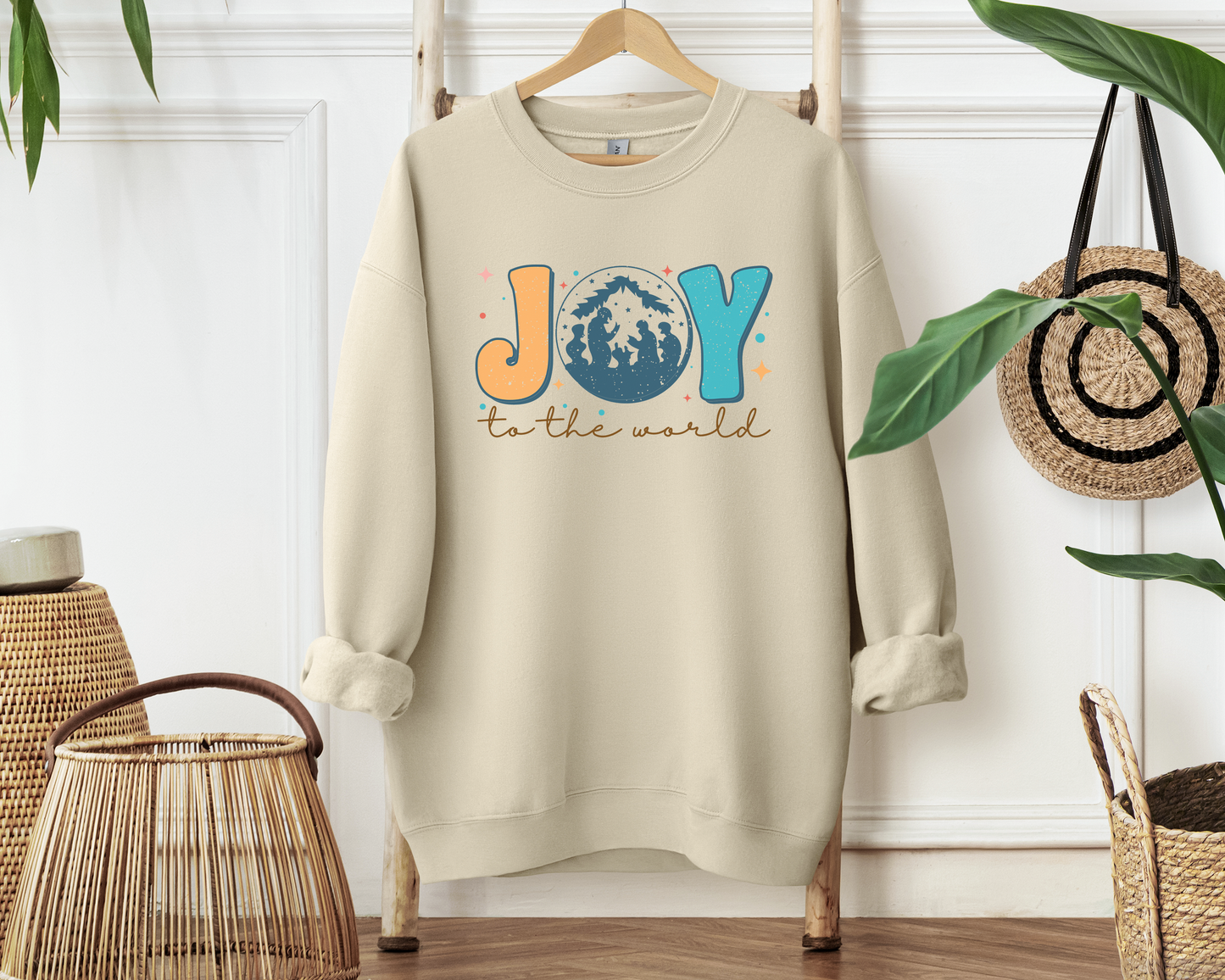 Joy To The World Christian Sweatshirt - Christian Pullover