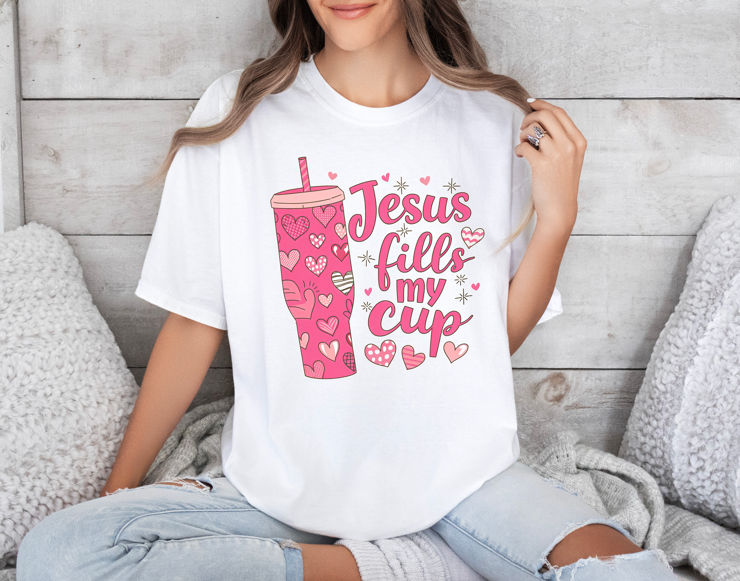 Jesus Fills My Cup Comfort Colors Shirt