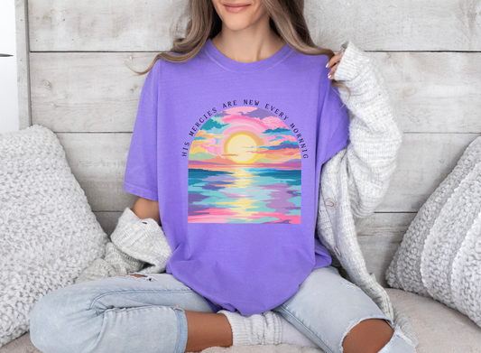 His Mercies Are New Every Morning Comfort Colors Shirt