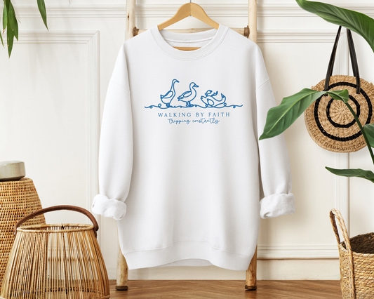 Walking By Faith Tripping Constantly Sweatshirt
