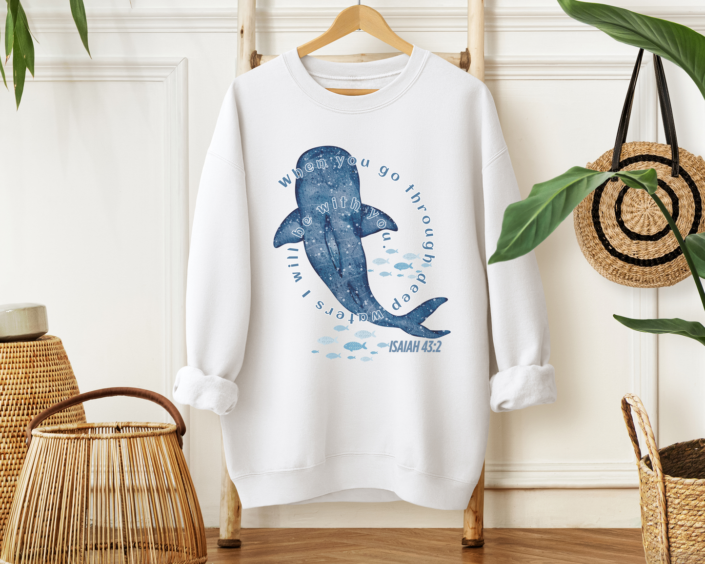 When You Go Through Deep Waters I Will Be With You Sweatshirt