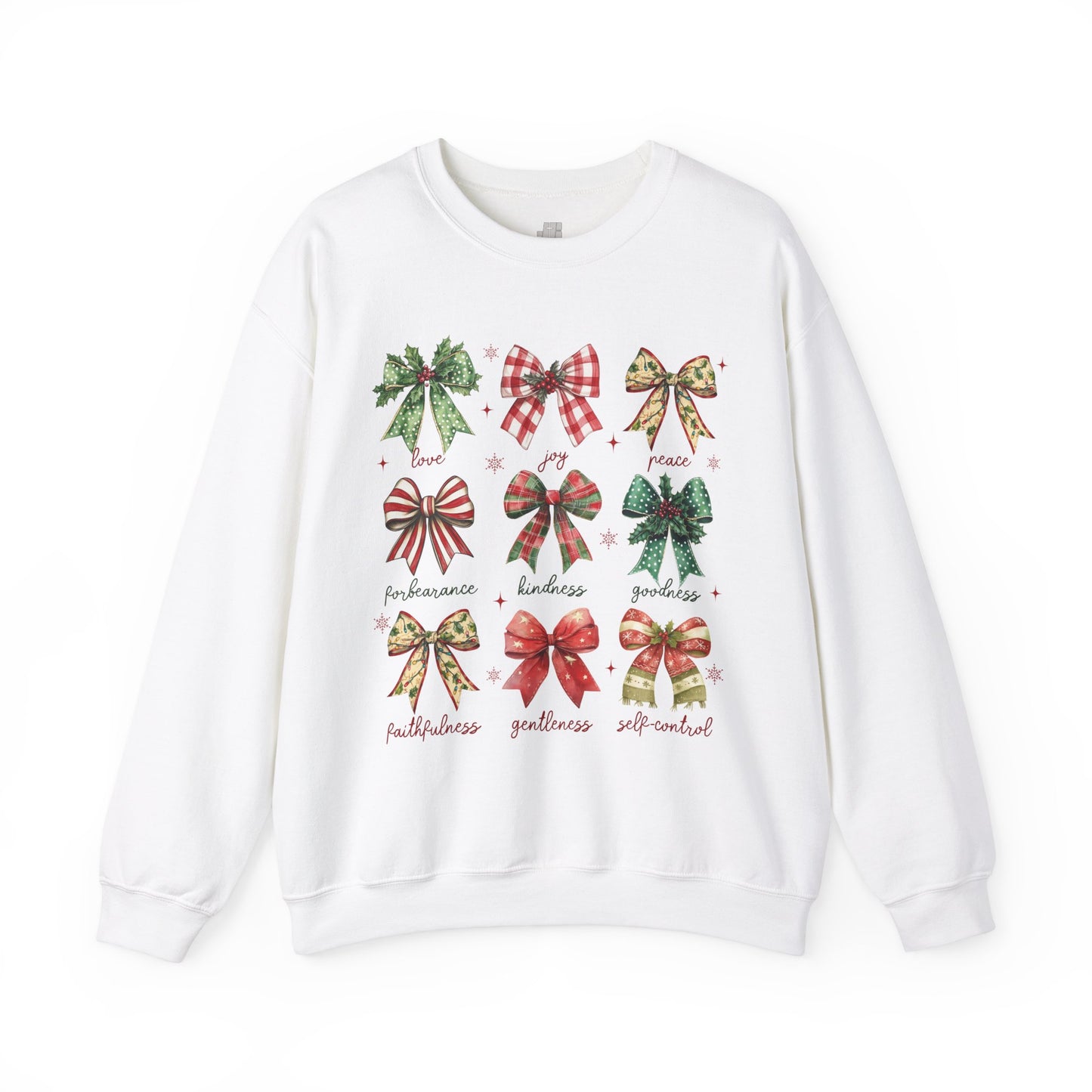 Christmas Fruit of The Spirit Christian Sweatshirt - Christian Pullover