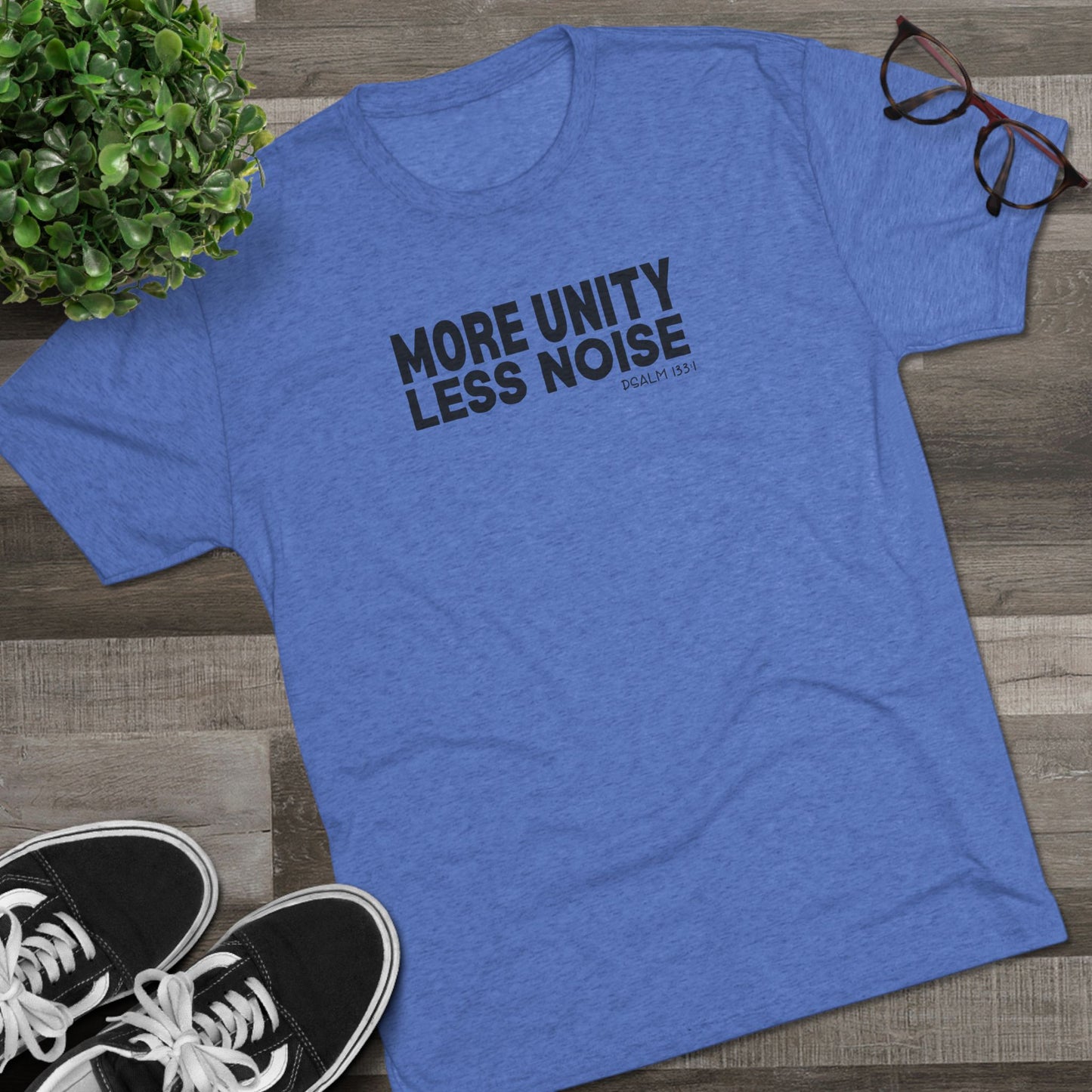 More Unity. Less Noise Unisex Tri-Blend Crew Tee