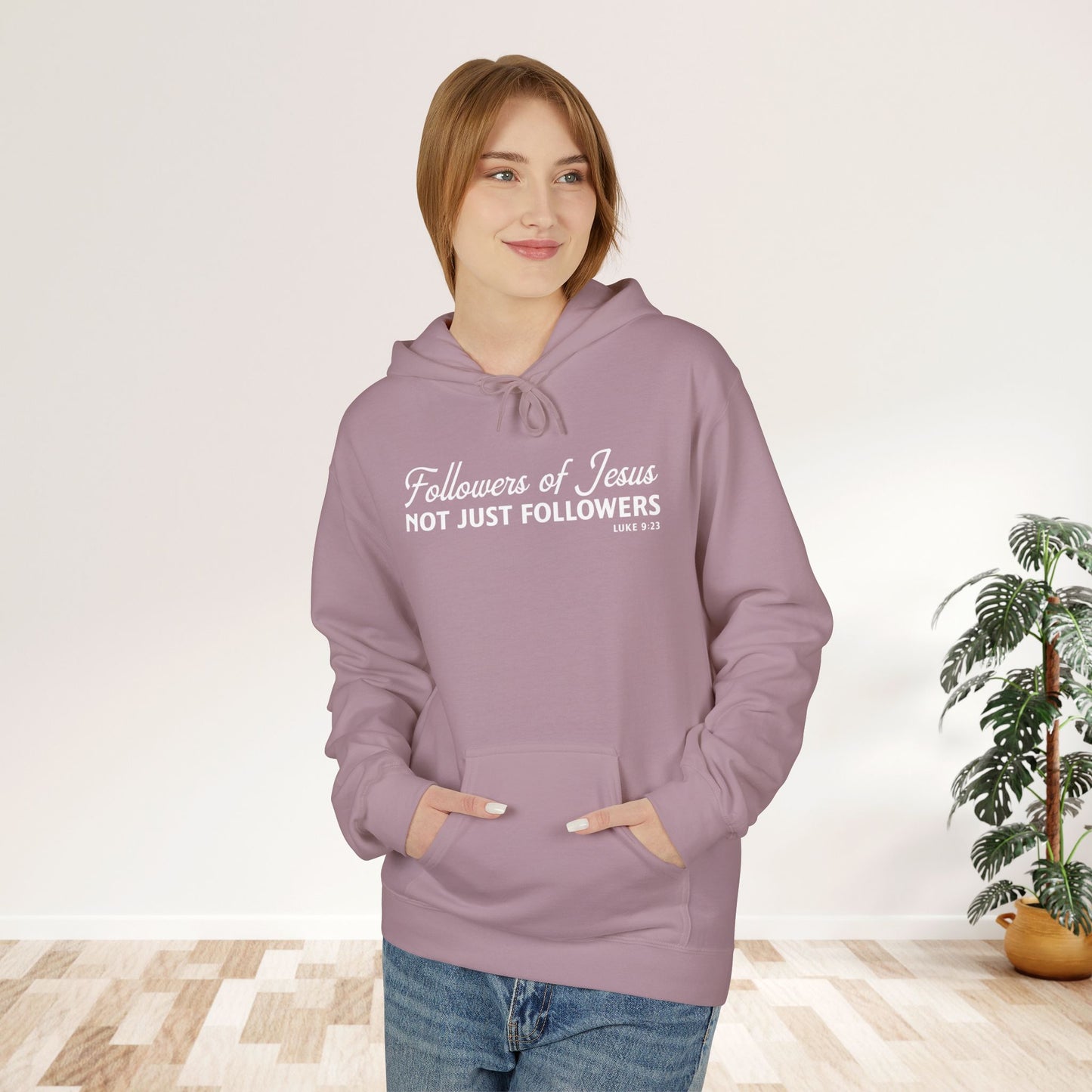 Followers of Jesus, Not Just Followers Unisex Midweight Hoodie