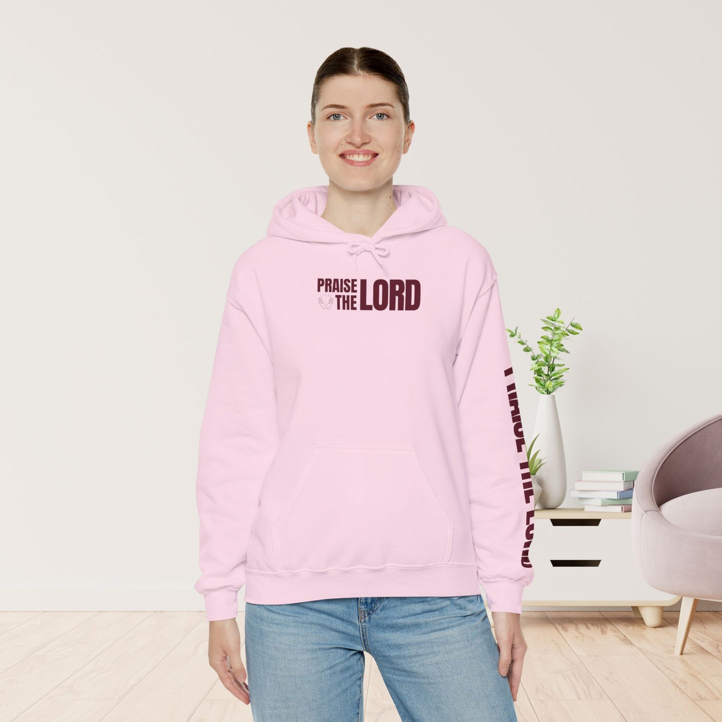 Praise The Lord Hoodie -  Psalm 117:1-2 Bible Verse Christian Hoodie