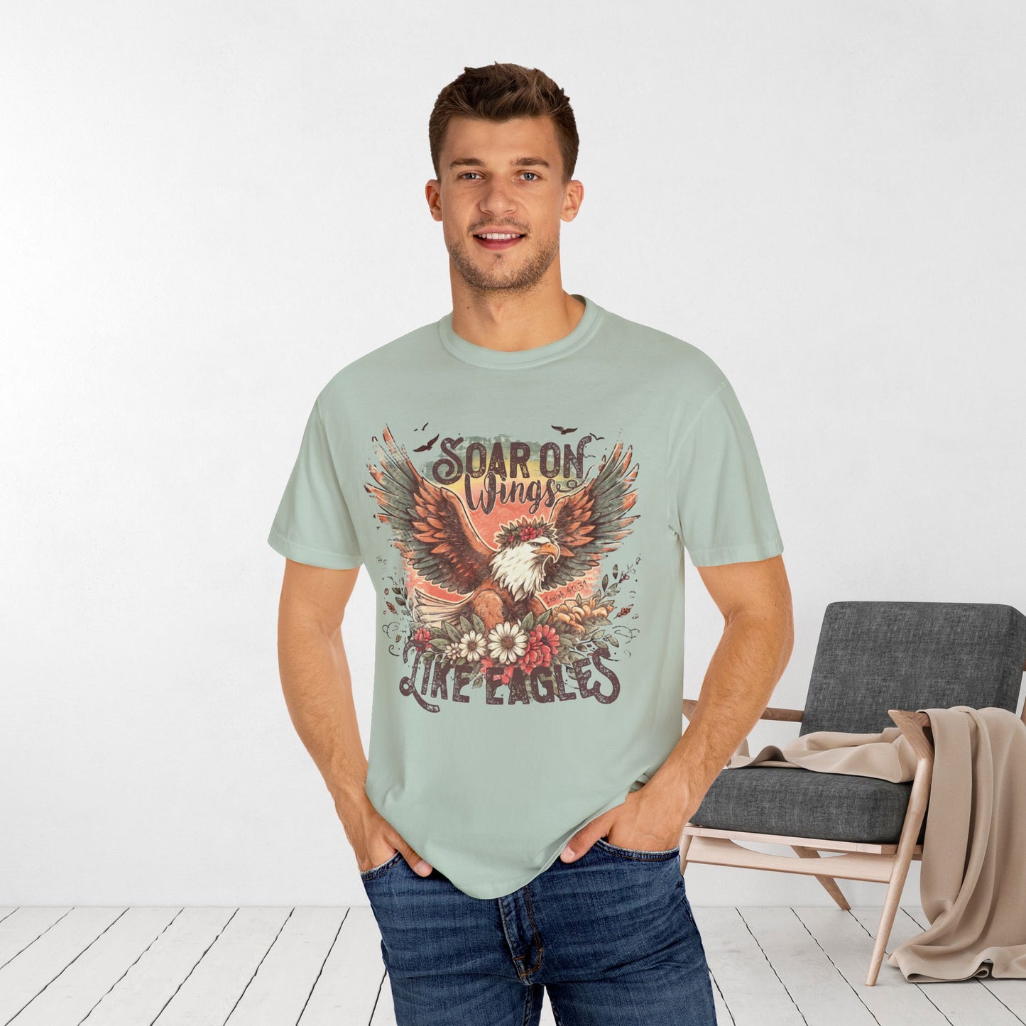 Soar on Wings Like Eagles Comfort Colors Shirt