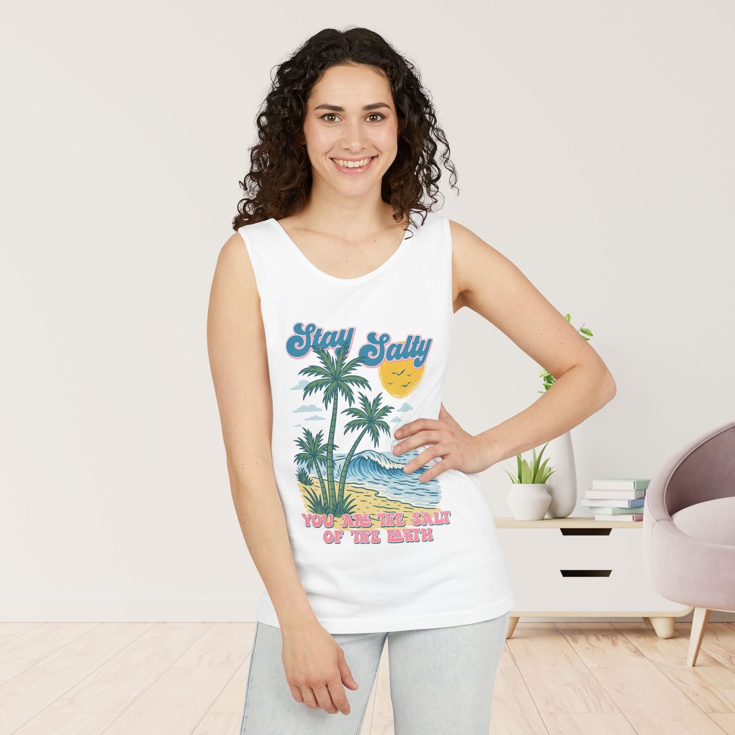Stay Salty Comfort Colors Garment-Dyed Tank Top