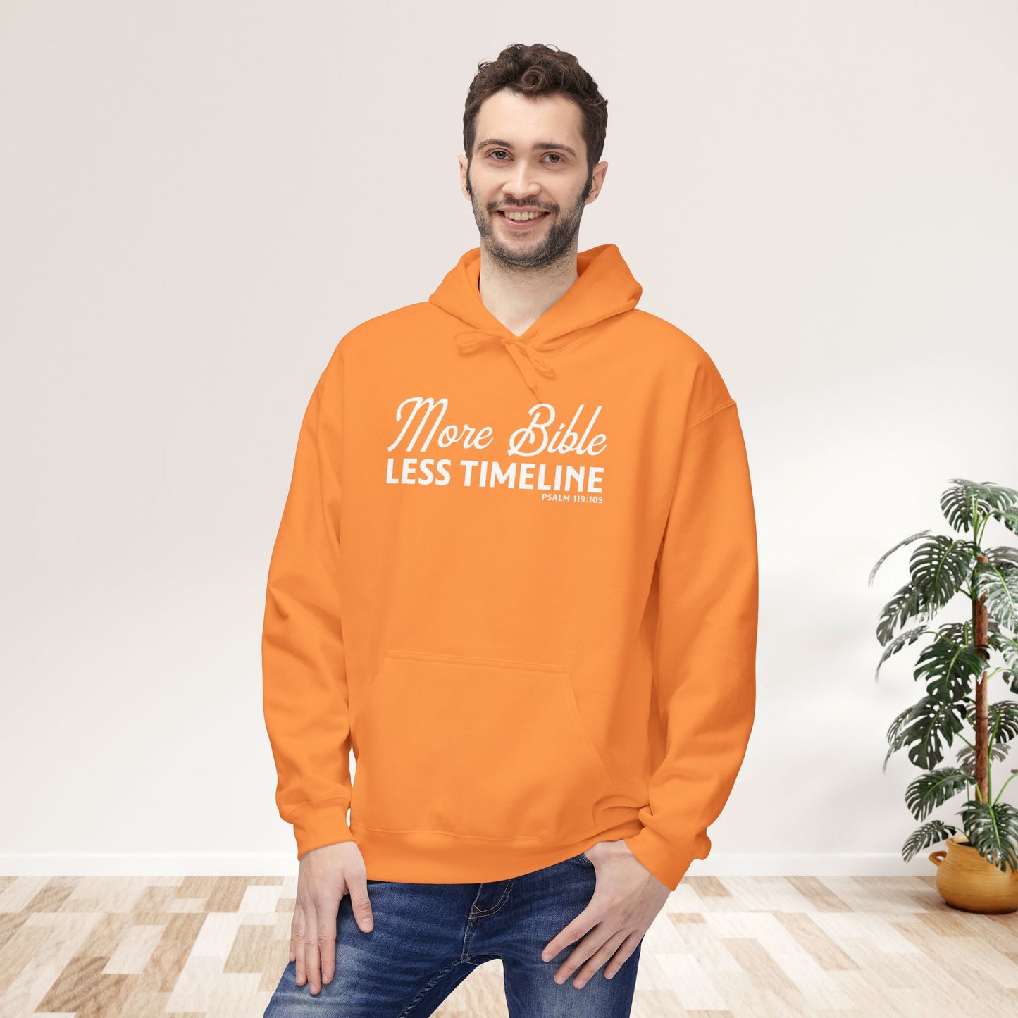 More Bible, Less Timeline Unisex Midweight Hoodie