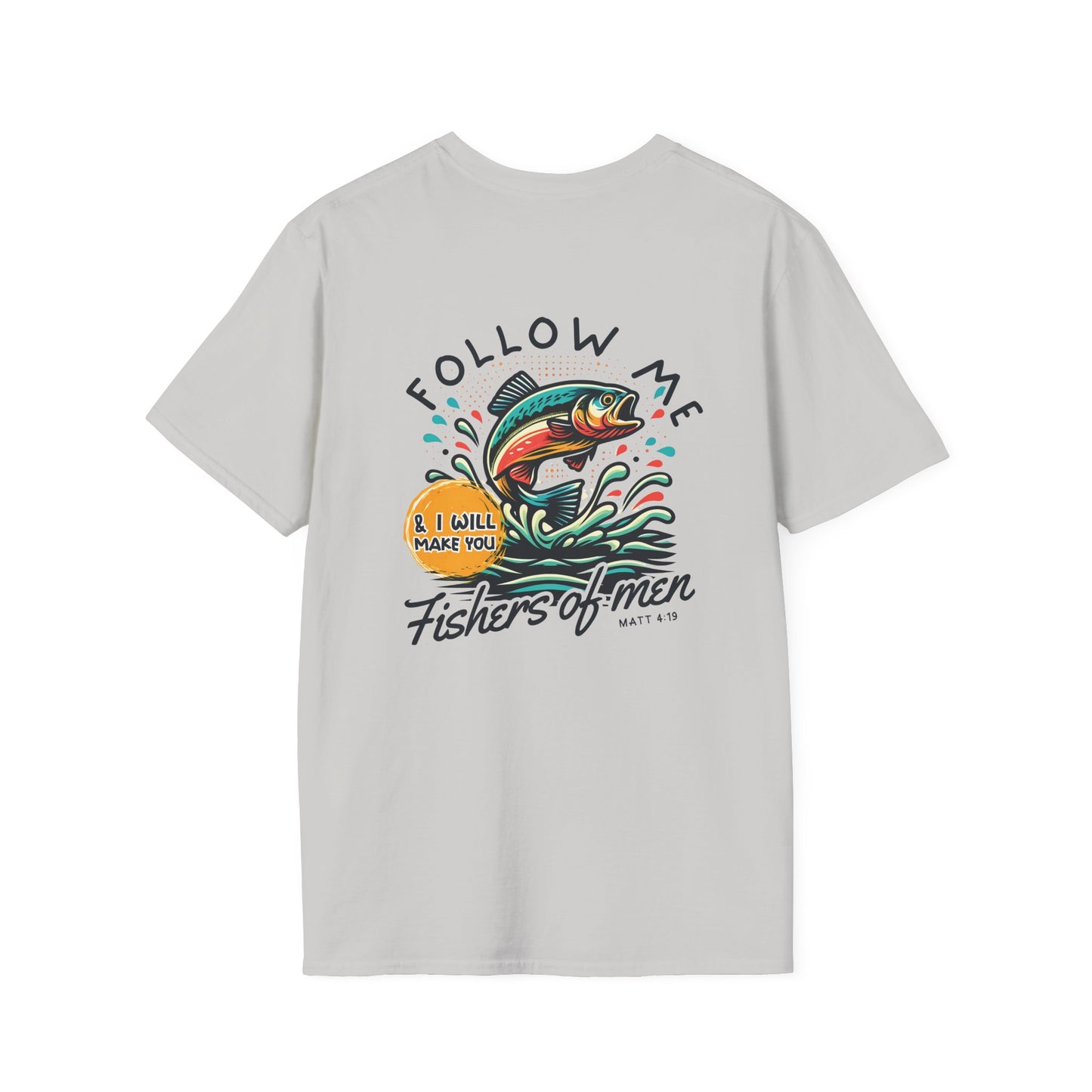 Follow Me Matthew 4:19 Men's Softstyle T-shirt