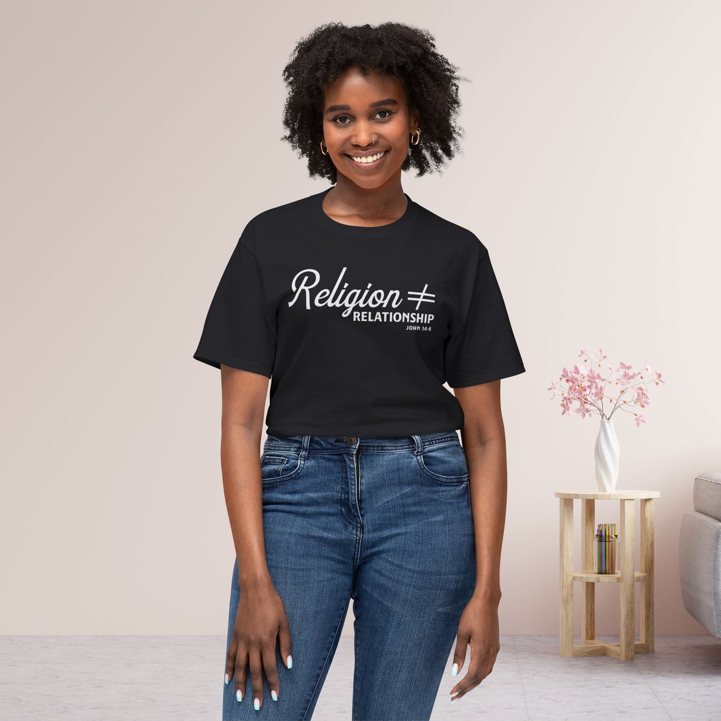 Religion ≠ Relationship Unisex HD Cotton Tee