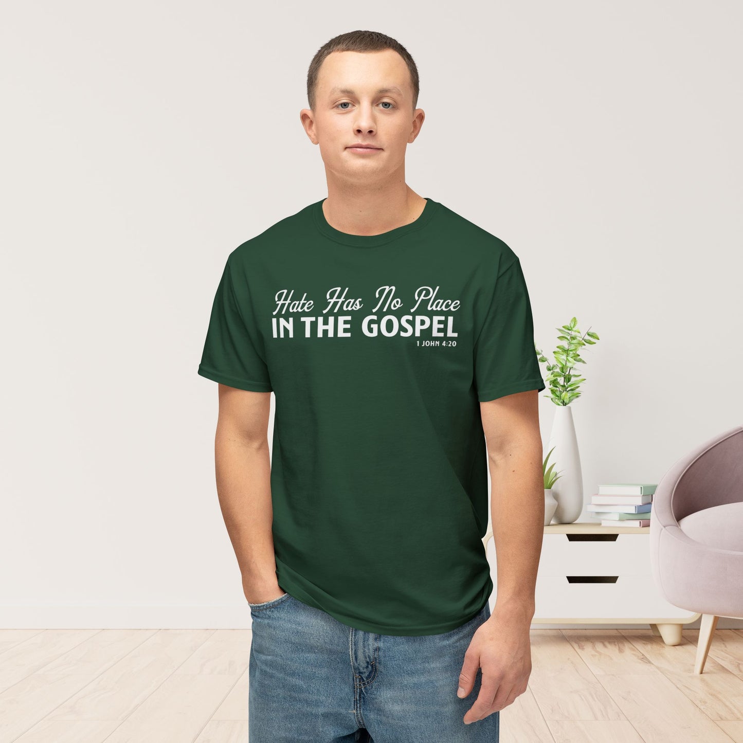 Hate Has No Place in the Gospel Unisex HD Cotton Tee