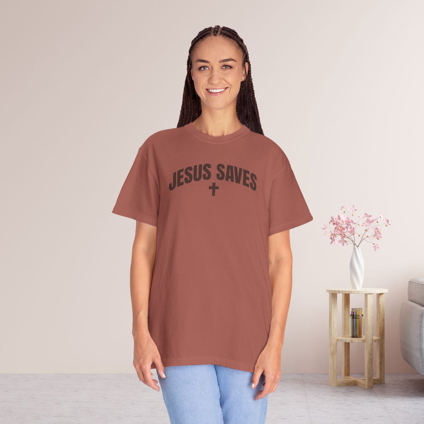 Jesus Saves Comfort Colors Shirt - Fall Edition - Acts 4:12