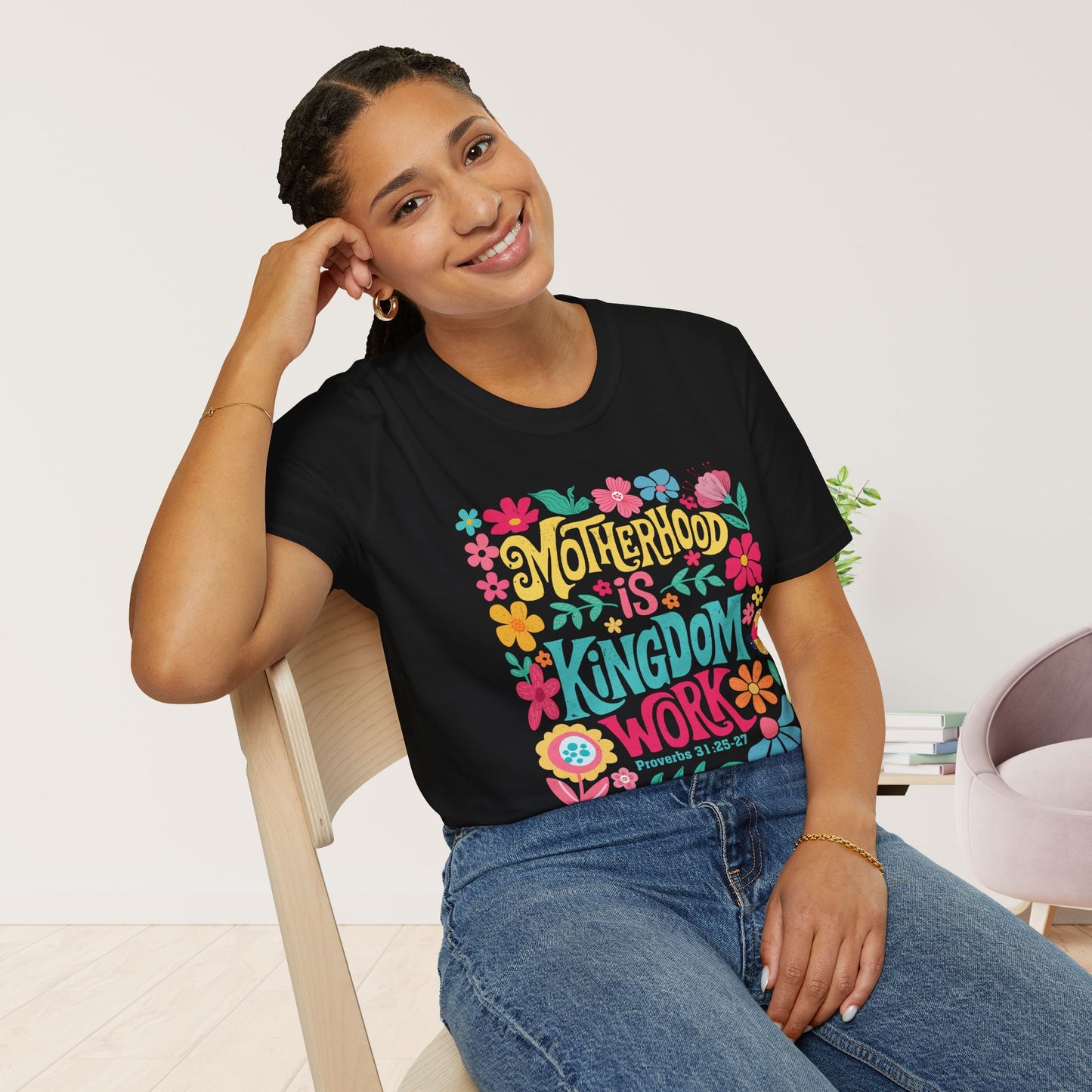 Motherhood is Kingdom Work Softstyle T-shirt