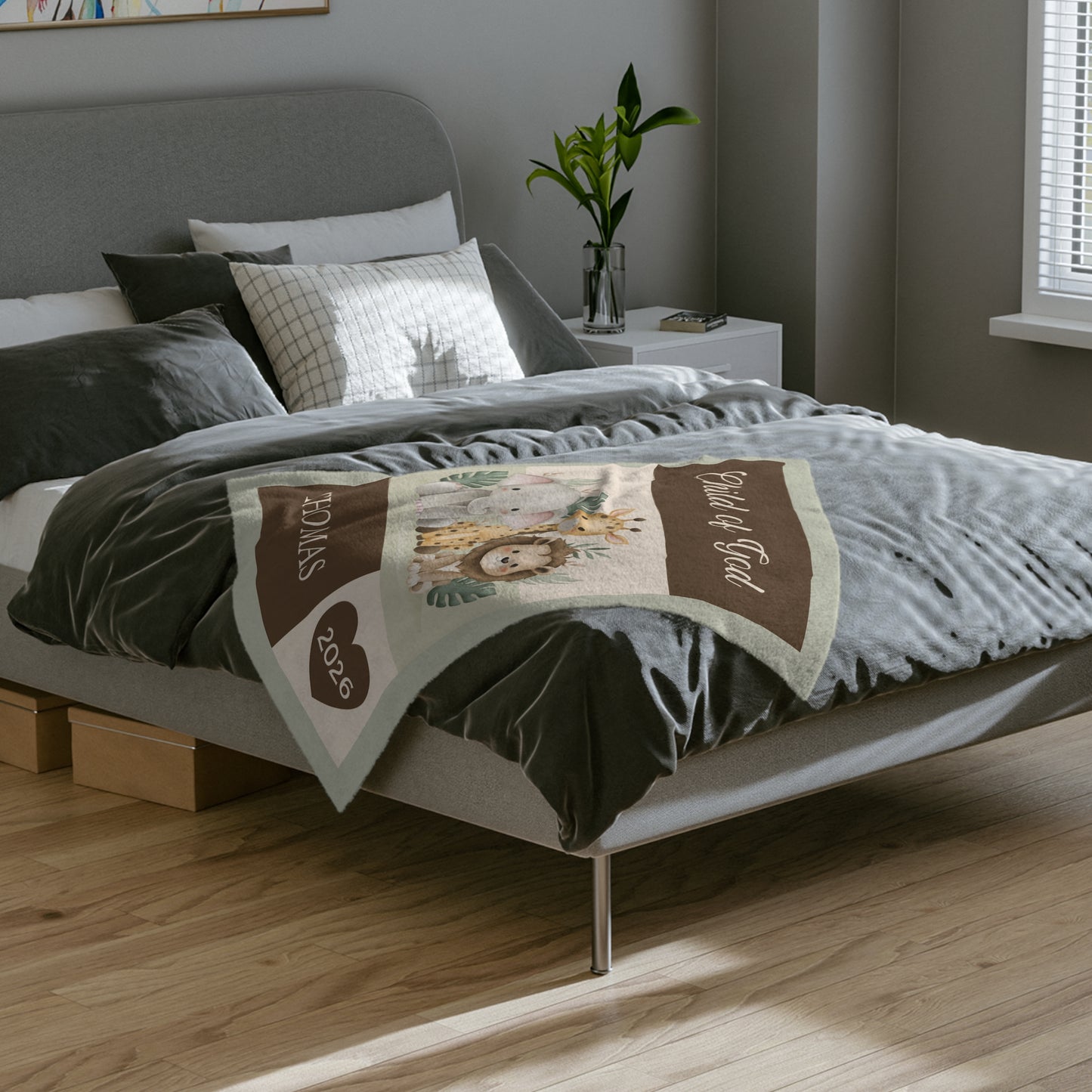 Personalized “Child of God” Christian Baby Blanket - Christian Nursery Blanket