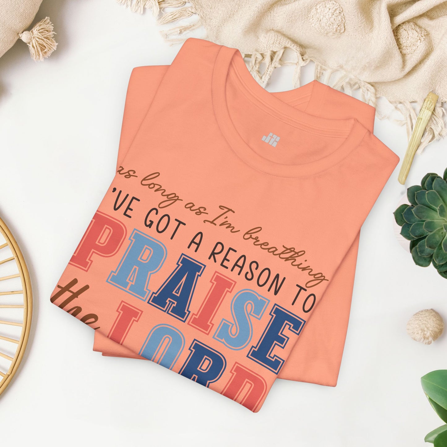Praise The Lord Soft Cotton Tee - Christian Shirt