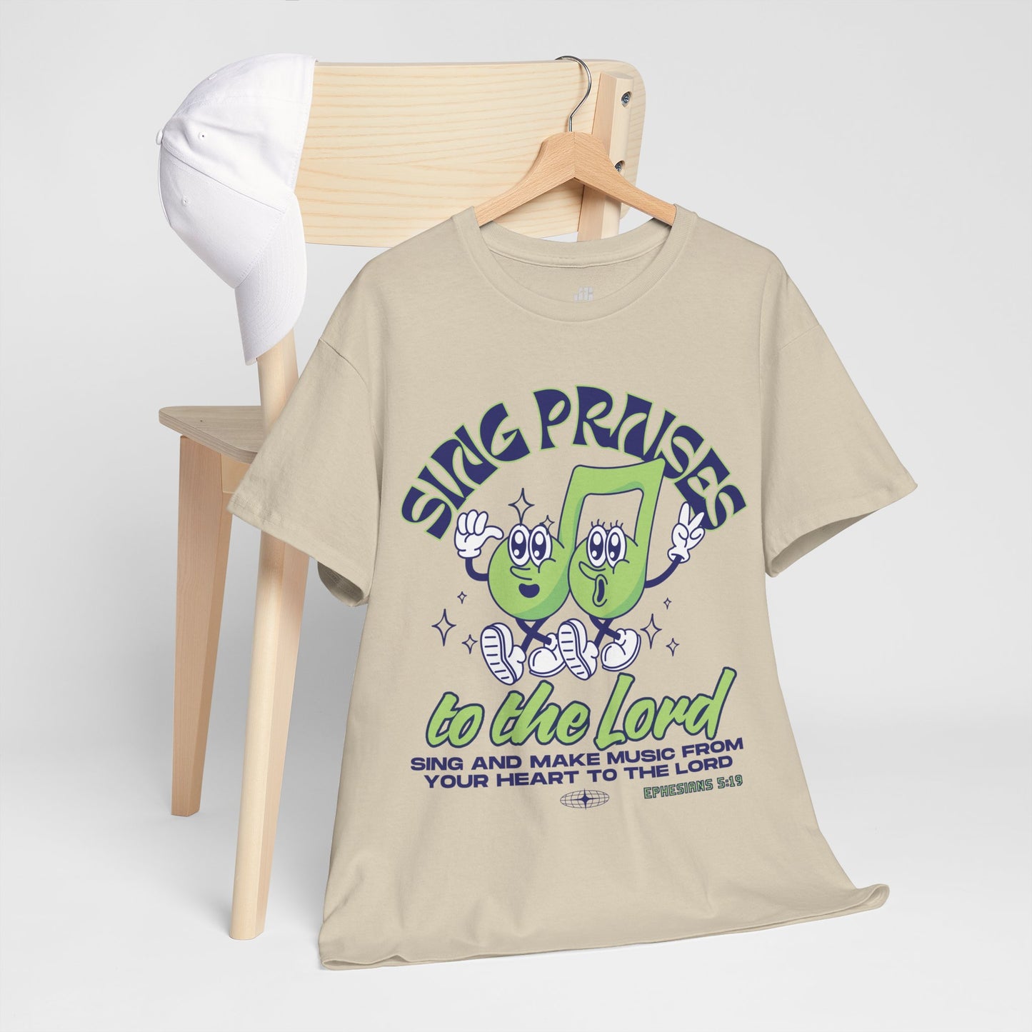 Sing Praises To The Lord Heavy Cotton Tee