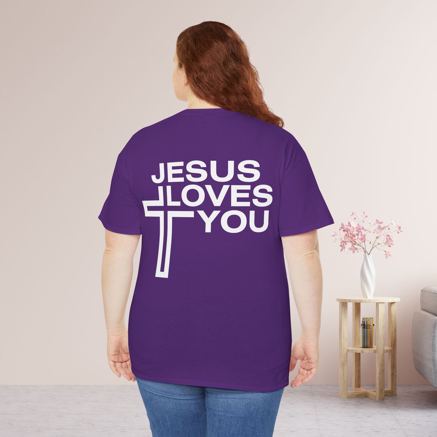 Jesus Loves You Heavy Cotton Tee