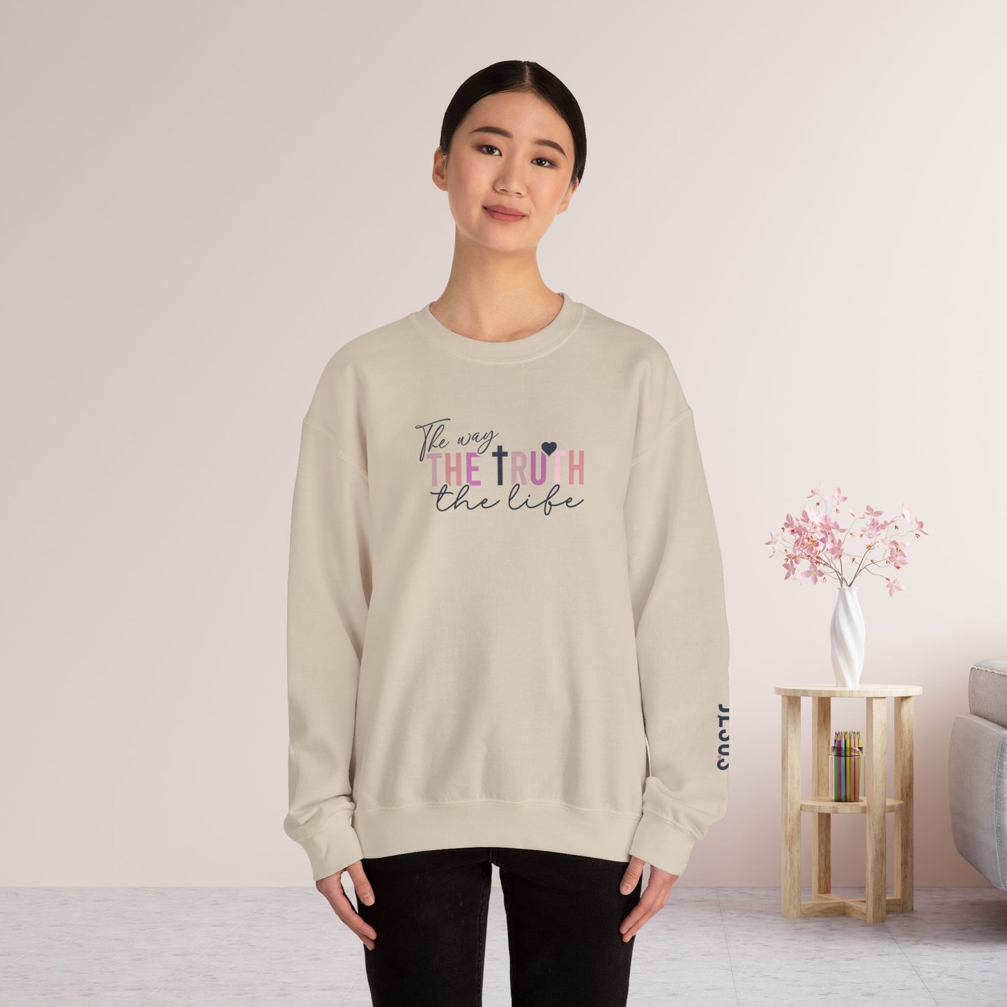 Jesus The Way The Truth The Life Christian Sweatshirt
