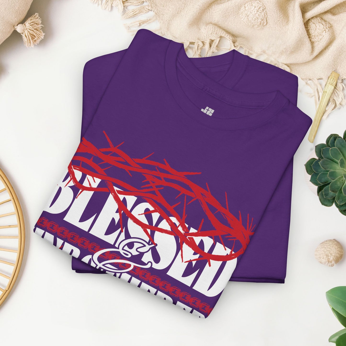 Blessed & Unbothered Heavy Cotton Tee