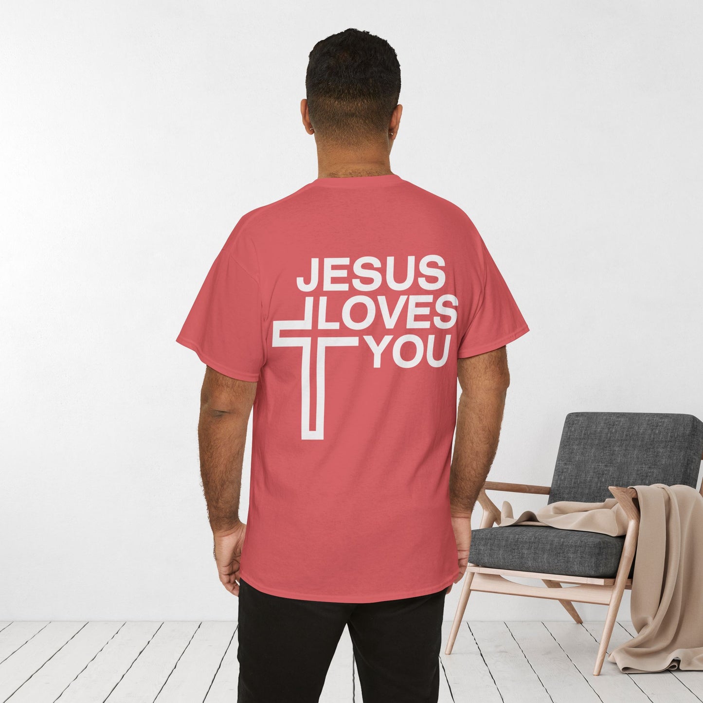 Jesus Loves You Heavy Cotton Tee