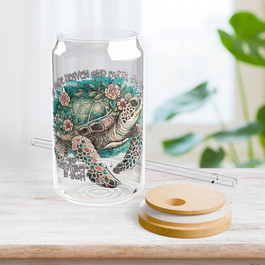 Maker of All Things Sipper Glass with Bamboo Lid & Straw - 16 oz