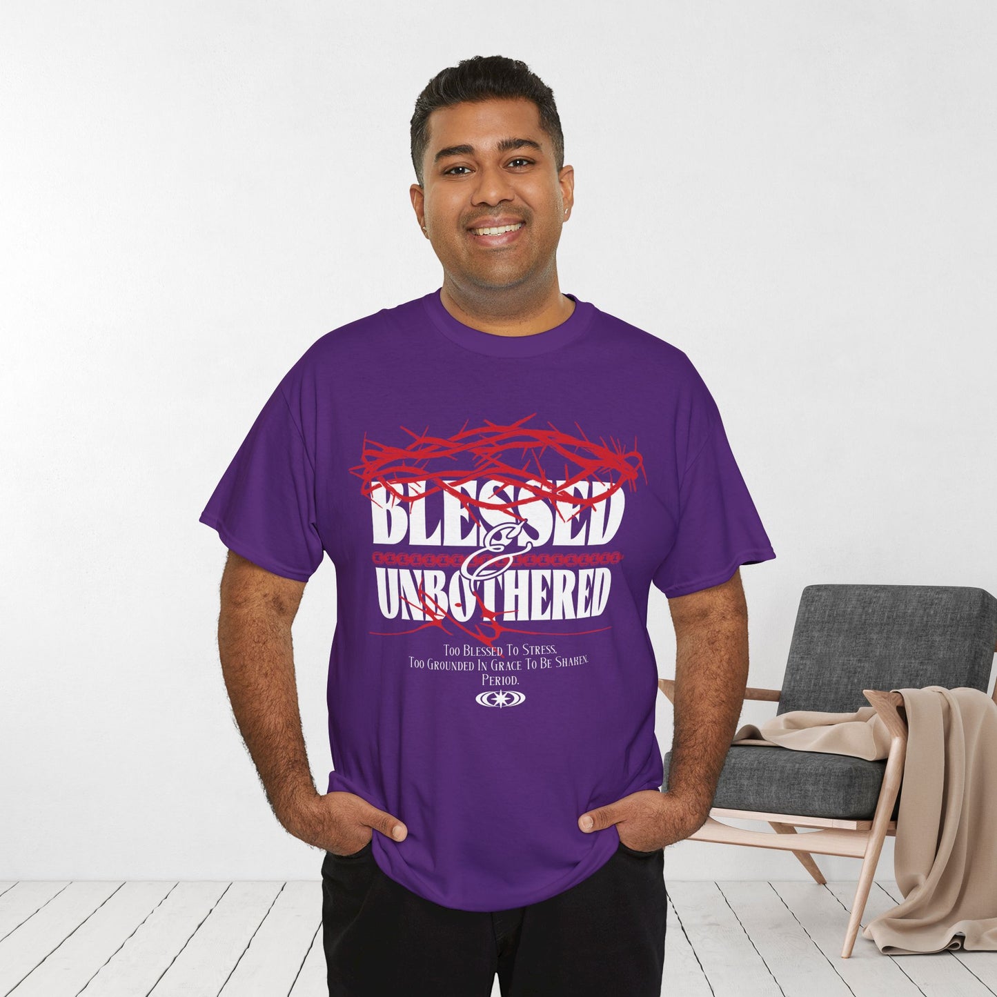 Blessed & Unbothered Heavy Cotton Tee