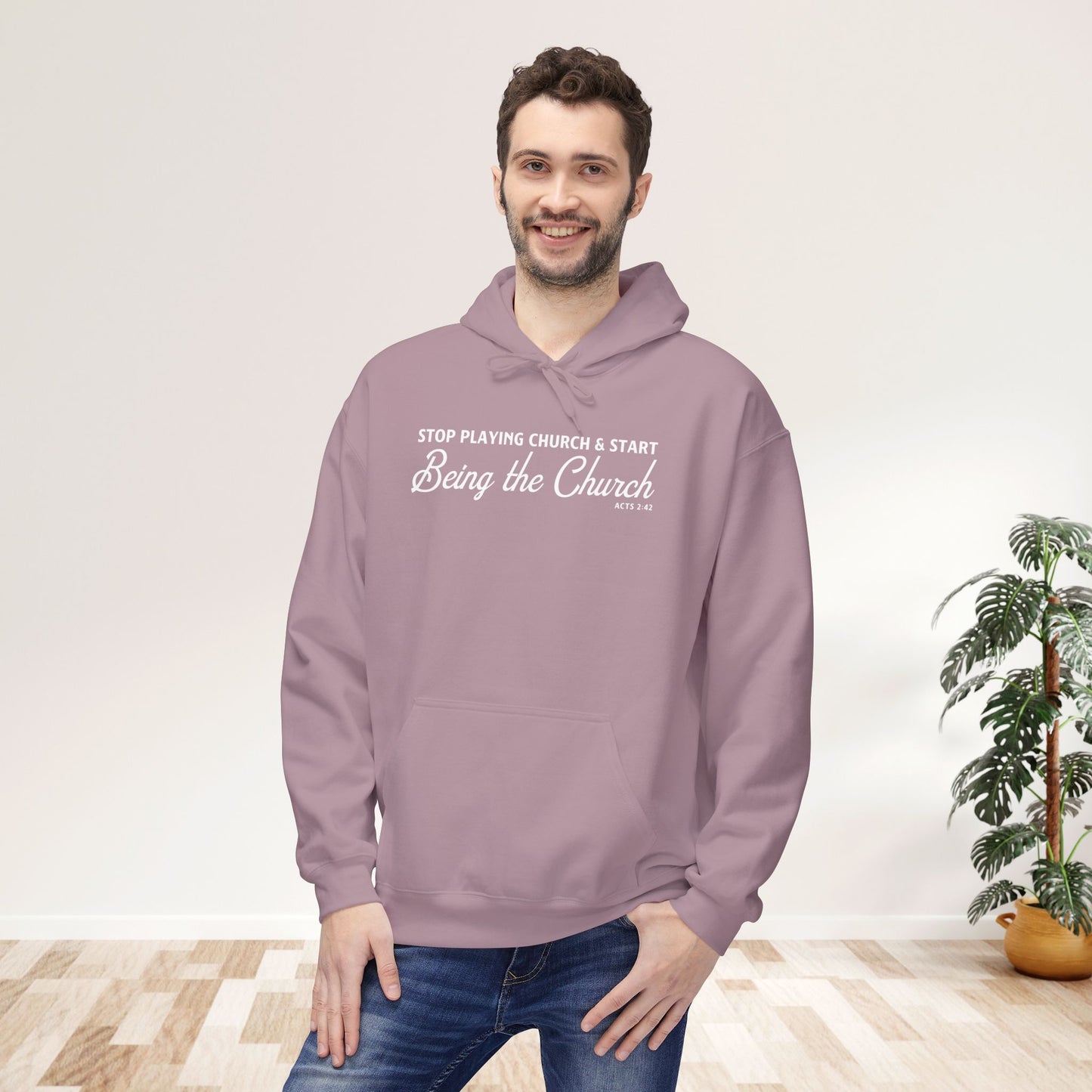 Stop Playing Church. Start Being the Church Unisex Midweight Hoodie