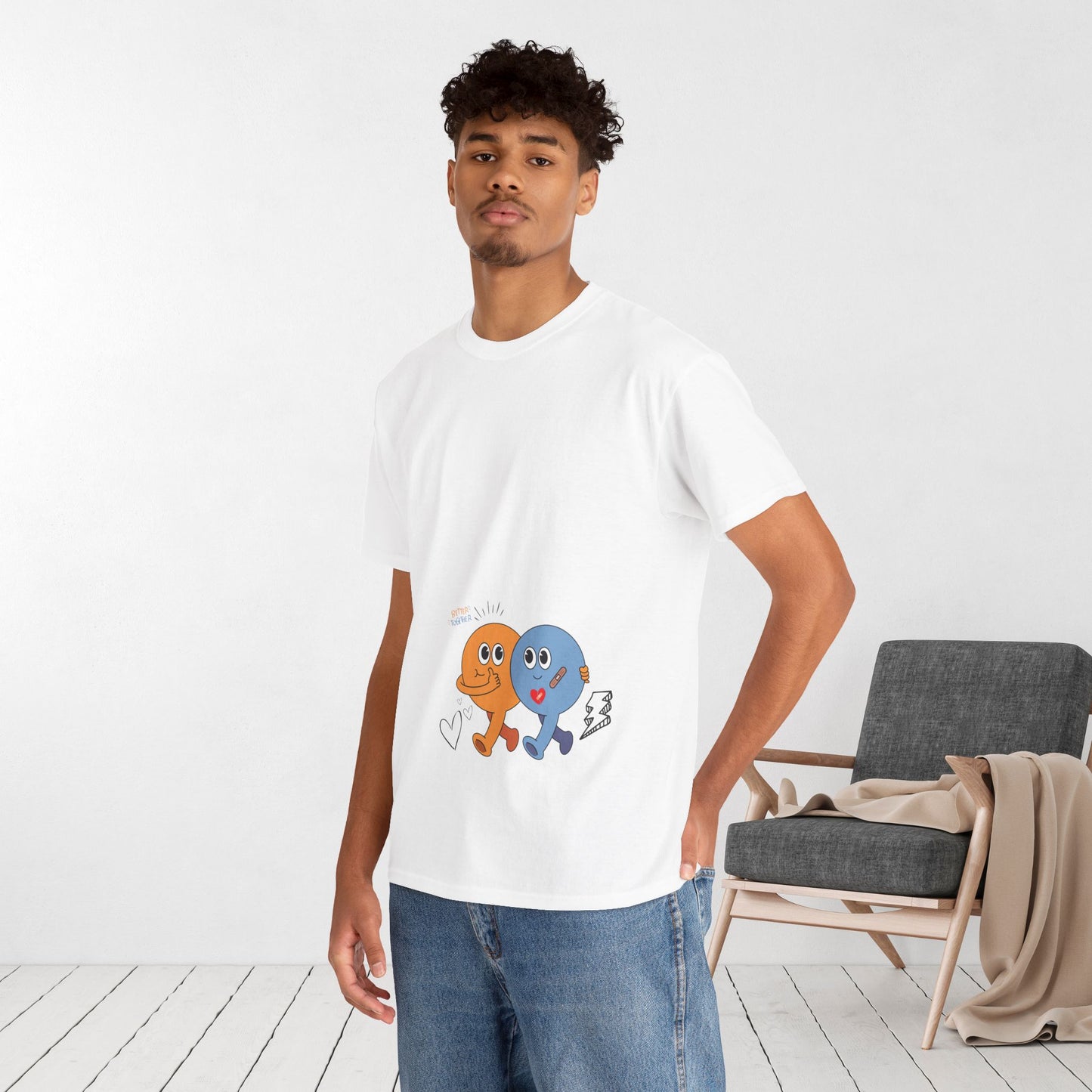 Better Together in Christ – He Heals the Brokenhearted Heavy Cotton Tee