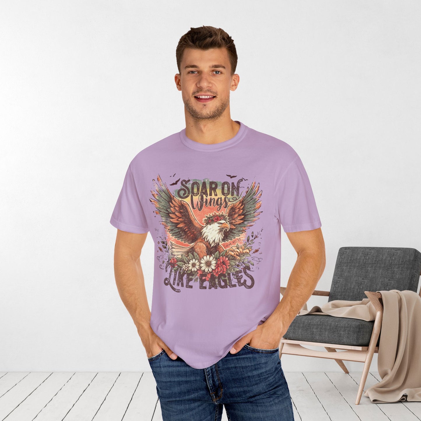 Soar on Wings Like Eagles Comfort Colors Shirt
