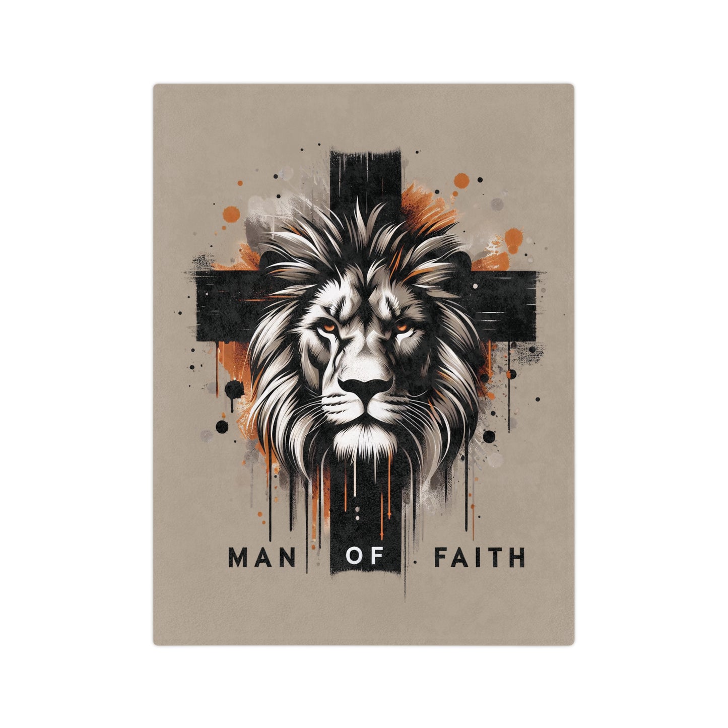 Man of Faith Velveteen Microfiber Blanket