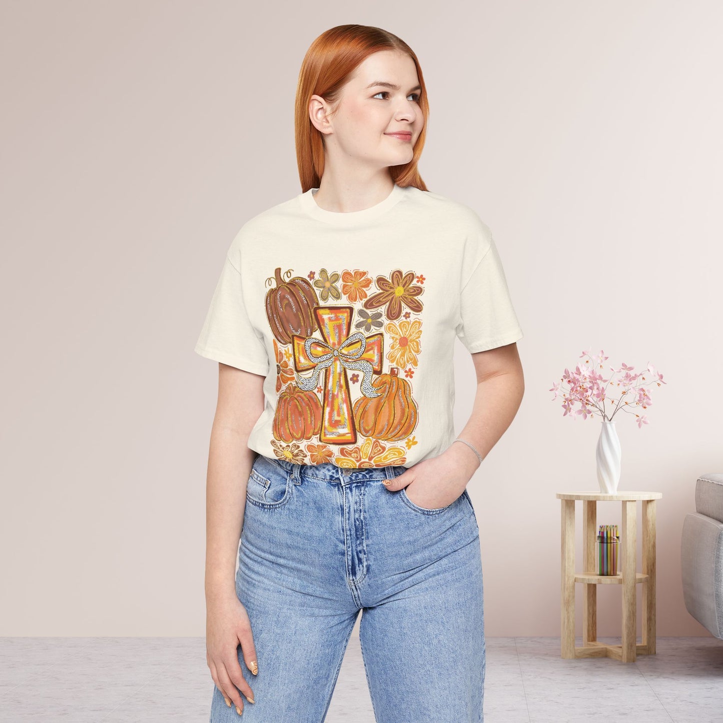 Trendy Fall Christian Soft Cotton Tee