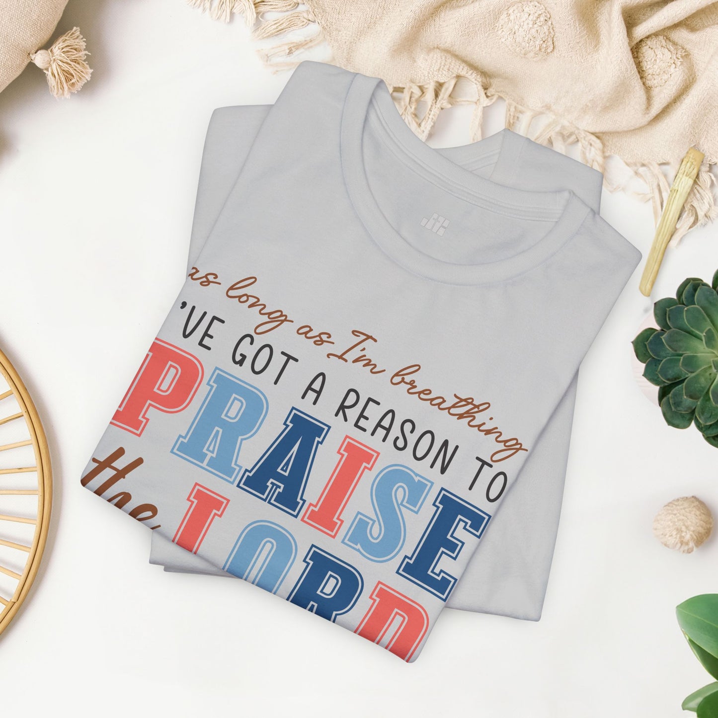 Praise The Lord Soft Cotton Tee - Christian Shirt