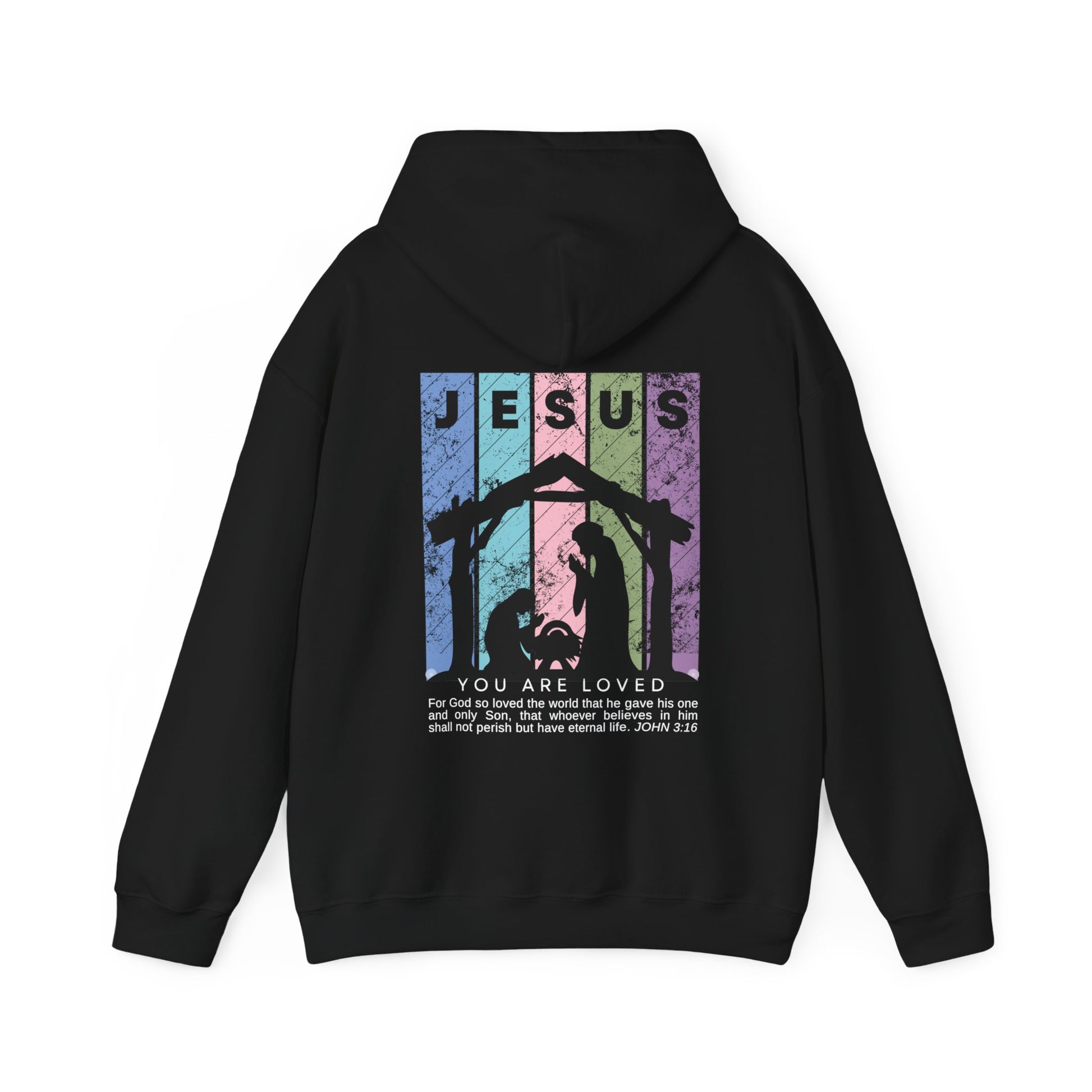 Unisex Jesus Hoodie Bible Verse Hoodie John 3:17 – Joyous Expression