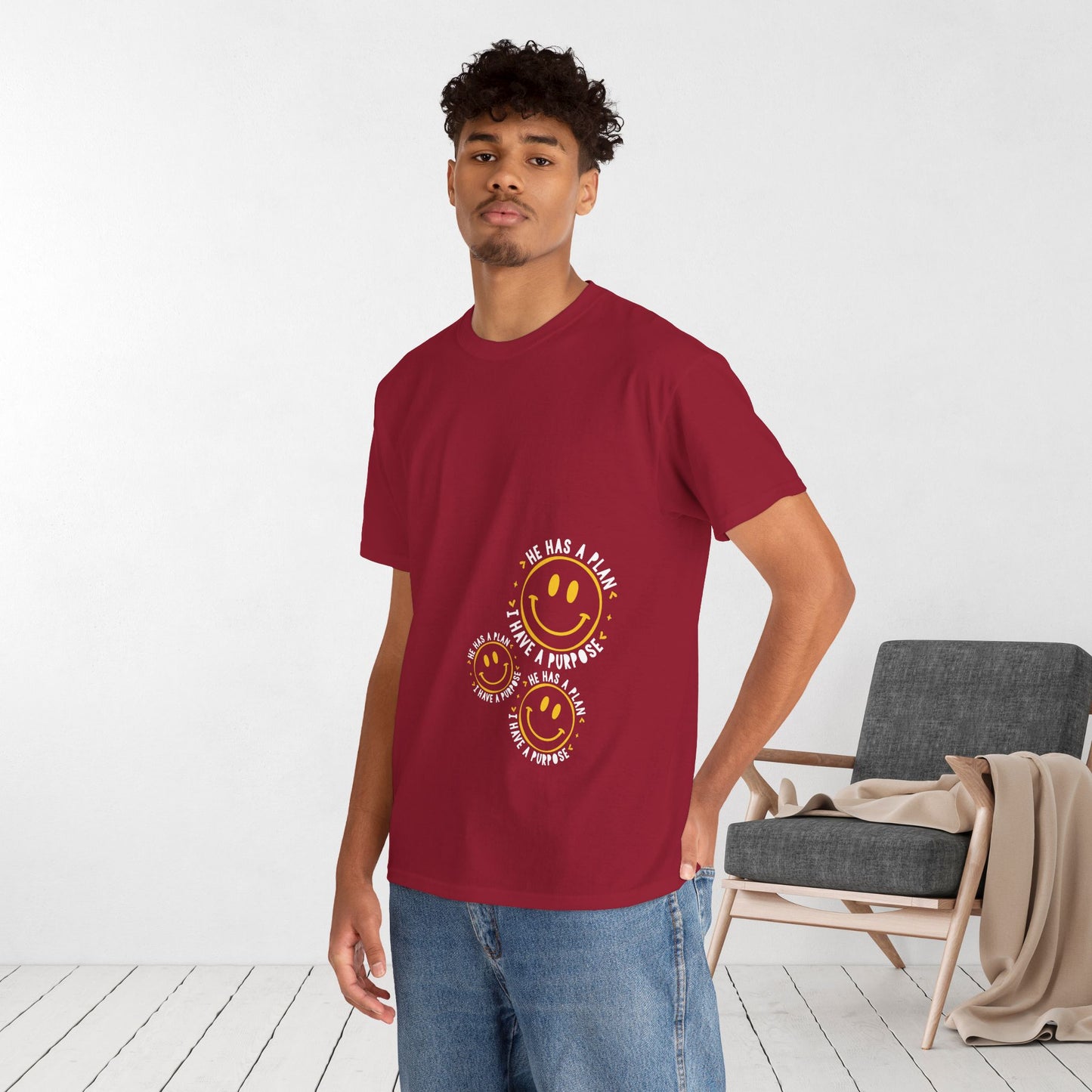 He Has a Plan, I Have a Purpose Heavy Cotton Tee
