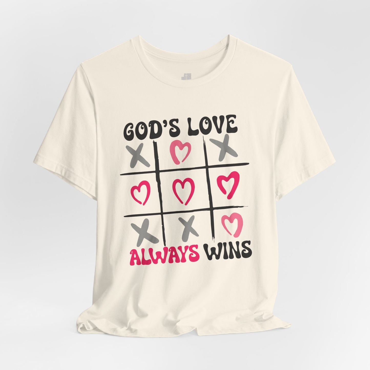 God's Love Always Wins Soft Cotton Tee - Christian Shirt