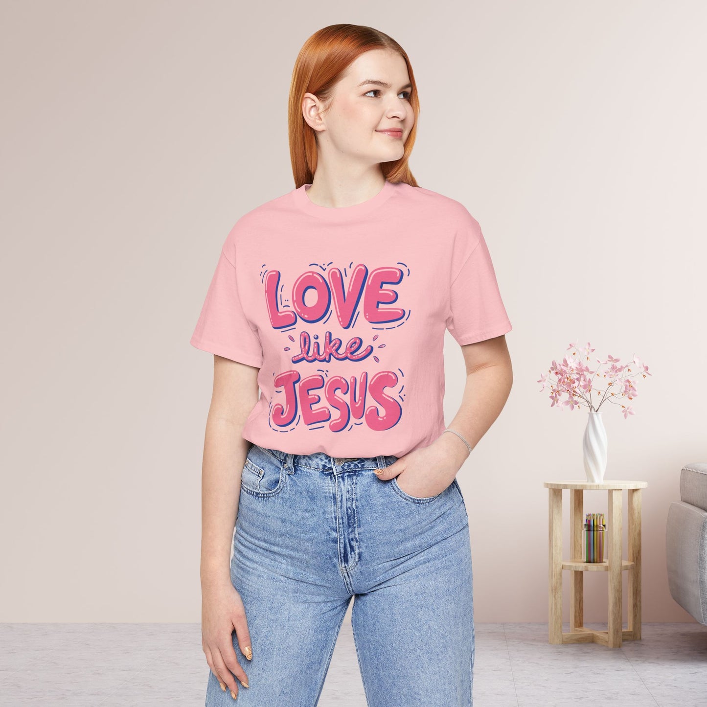 Love Like Jesus Soft Cotton Tee - Christian Shirt