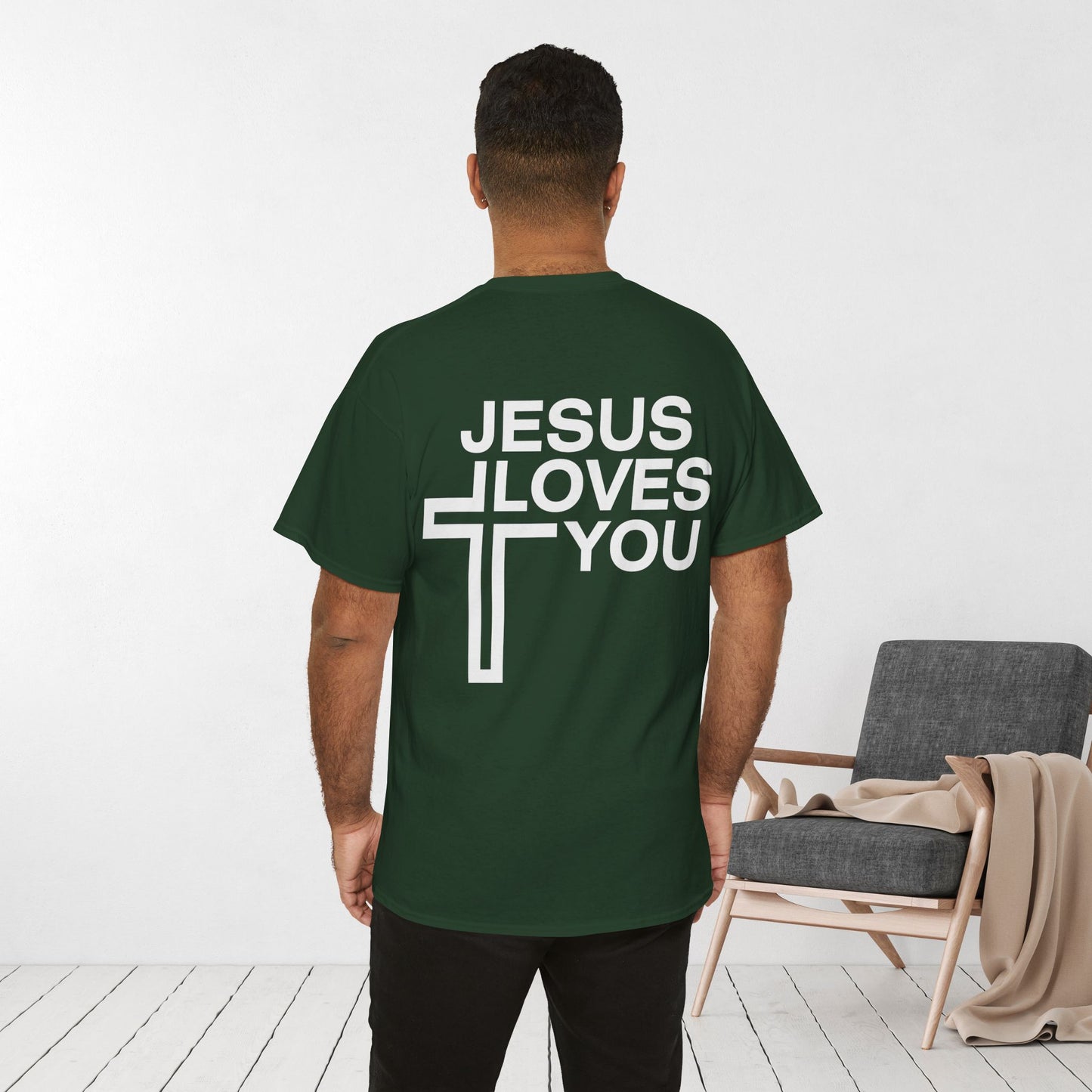 Jesus Loves You Heavy Cotton Tee