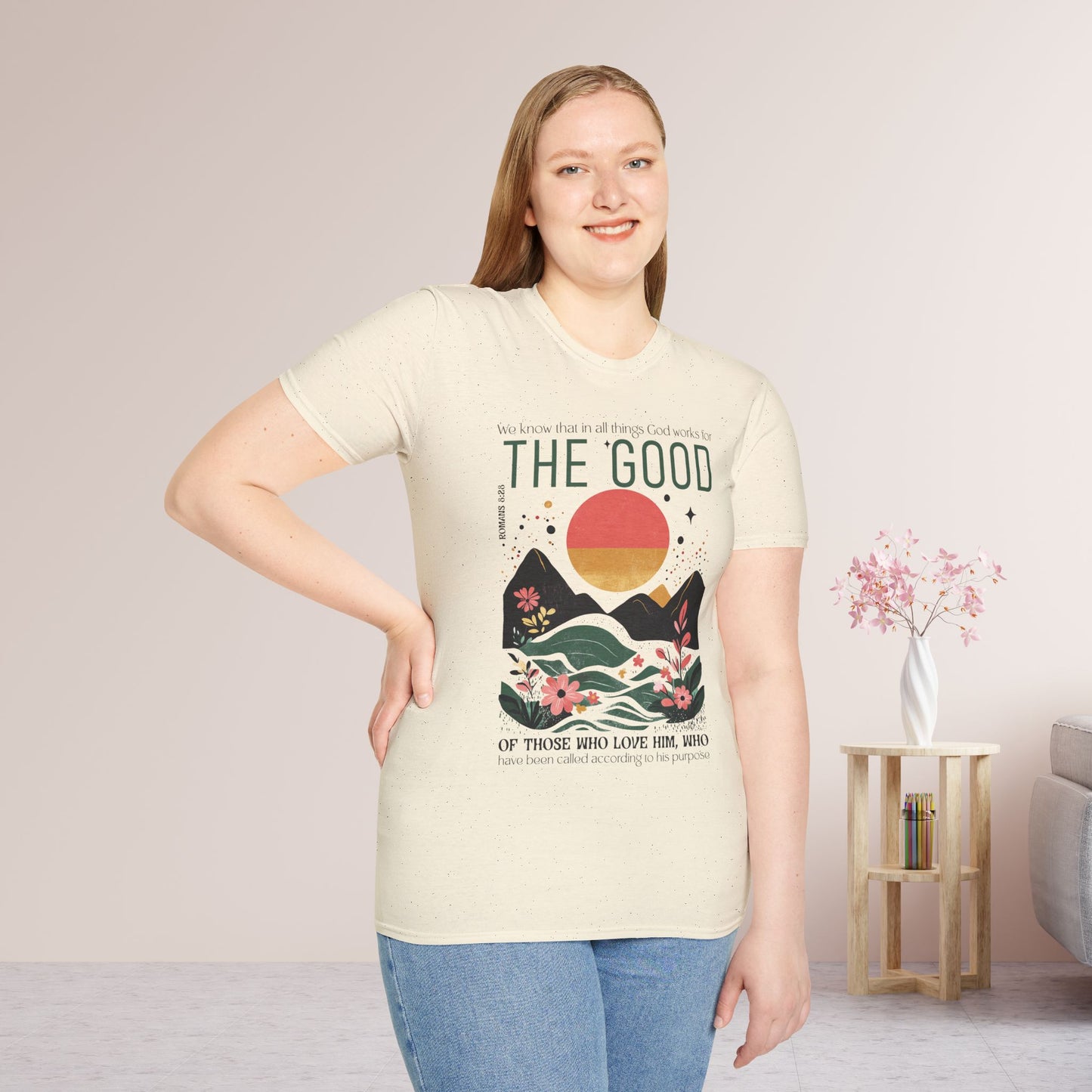 All Things for Good Romans 8:28 Softstyle T-shirt