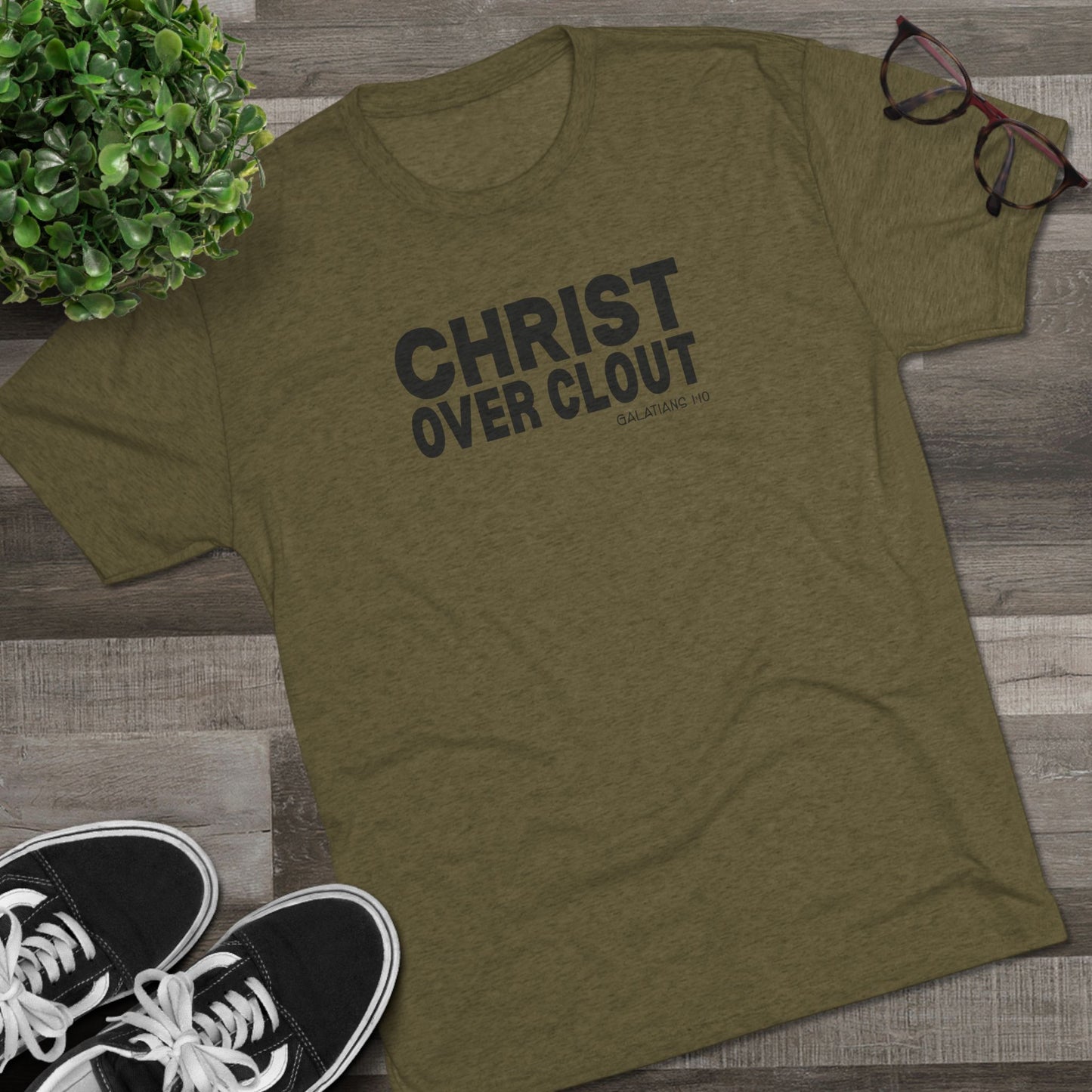 Christ Over Clout Unisex Tri-Blend Crew Tee
