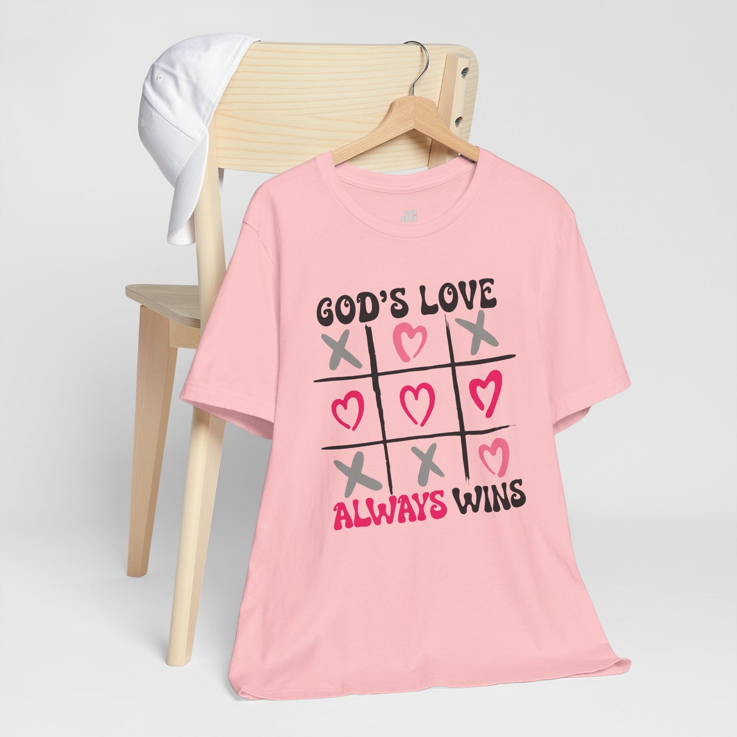 God's Love Always Wins Soft Cotton Tee - Christian Shirt