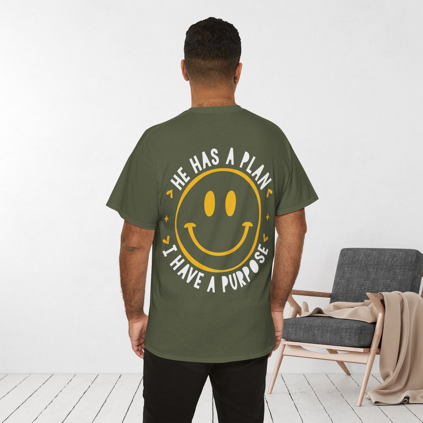 He Has a Plan, I Have a Purpose Heavy Cotton Tee