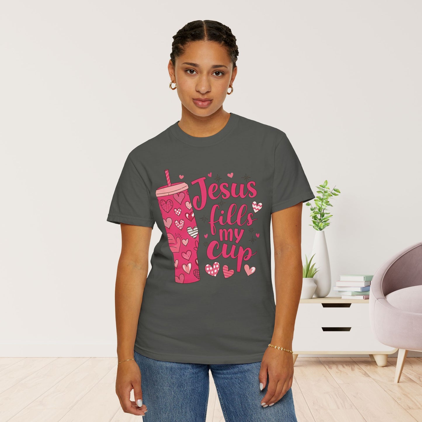 Jesus Fills My Cup Comfort Colors Shirt