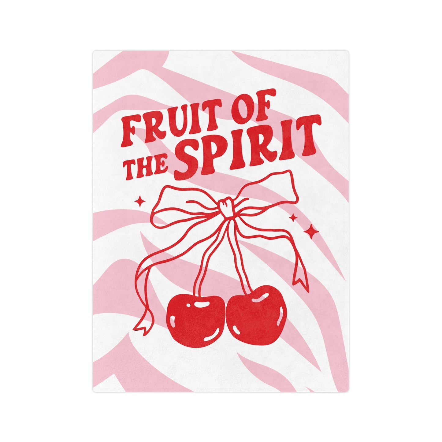 Fruit of the Spirit Velveteen Microfiber Blanket