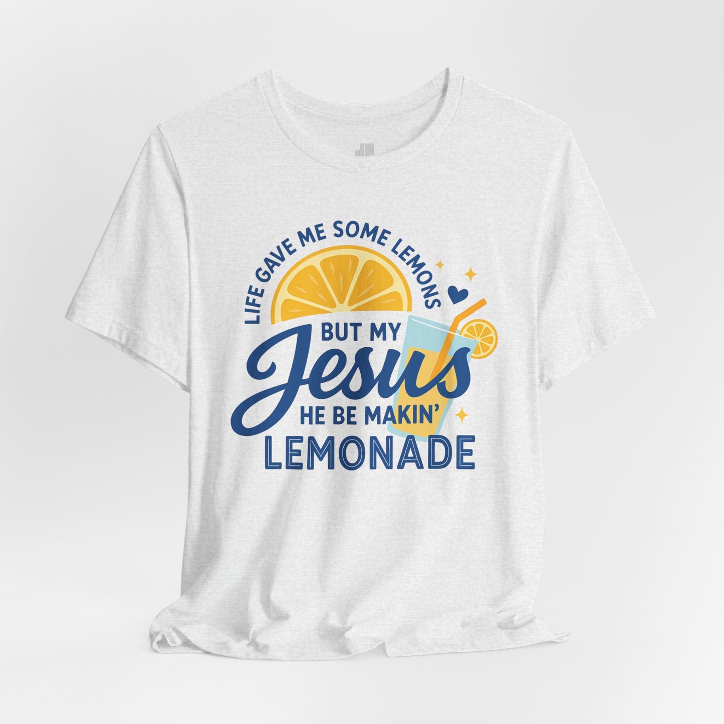 Life Gave Me Lemons But My Jesus Makes Lemonade Soft Cotton Tee