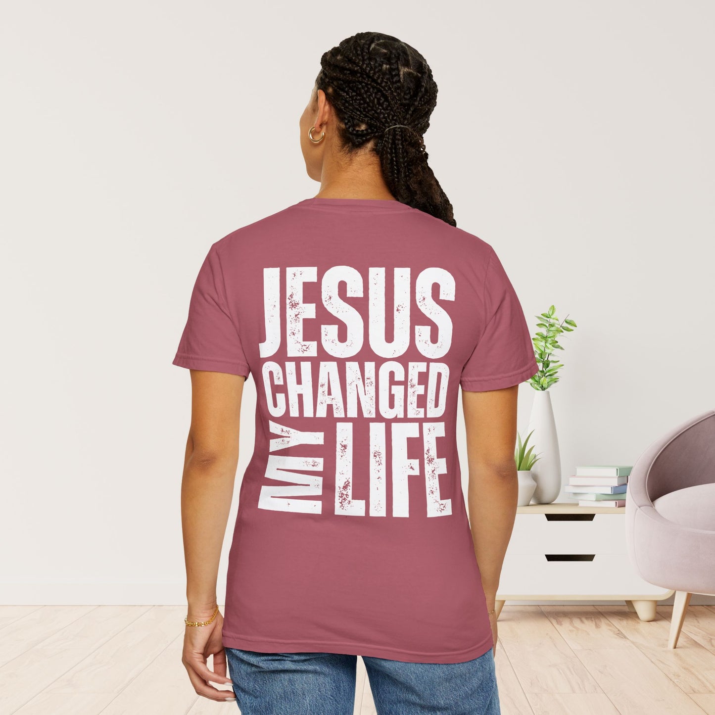 Comfort Colors Jesus Changed My Life Christian Shirt
