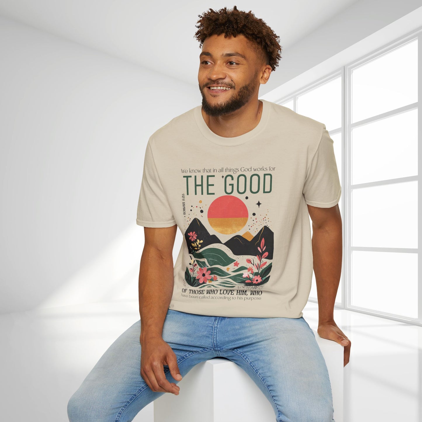 All Things for Good Romans 8:28 Softstyle T-shirt