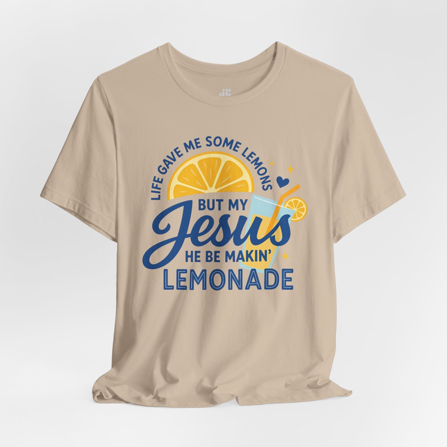 Life Gave Me Lemons But My Jesus Makes Lemonade Soft Cotton Tee
