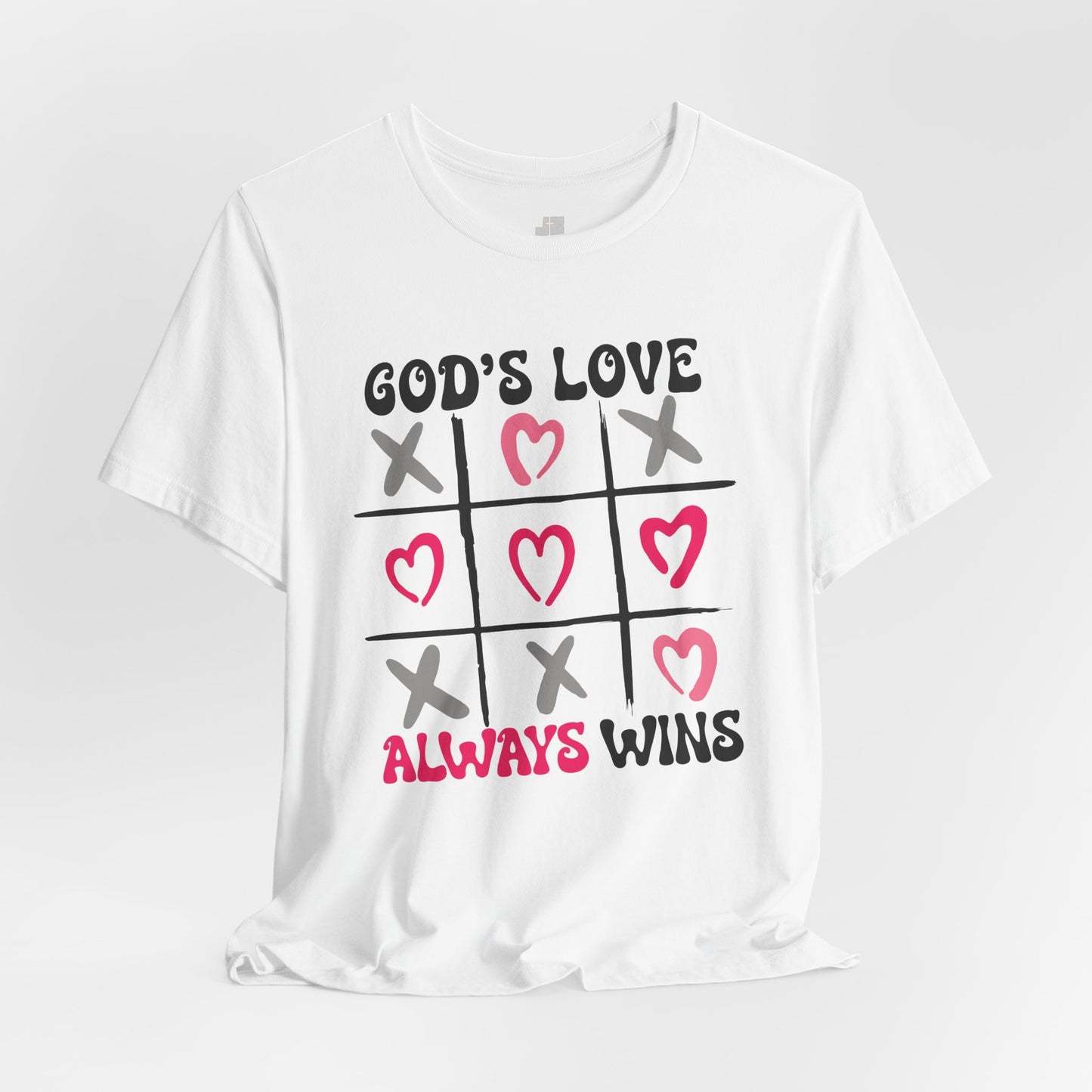 God's Love Always Wins Soft Cotton Tee - Christian Shirt
