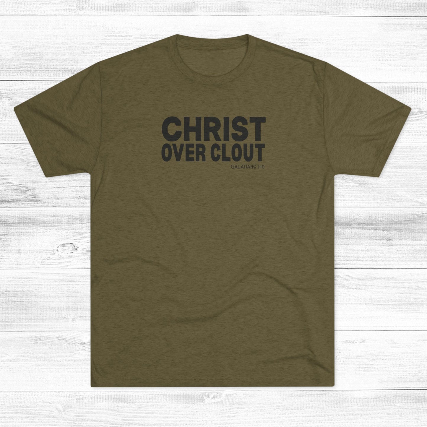 Christ Over Clout Unisex Tri-Blend Crew Tee